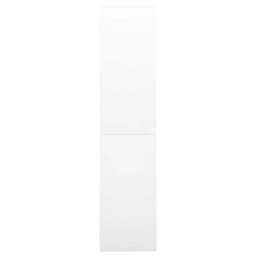 Berkfield Home Office Cabinet with Sliding Door White 90x40x180 cm Steel - Size: 90 x 40 x 180 cm - thumbnail 5