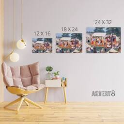"Artery8 Spybuck Shawnee Buffalo Dance Canvas Wall Art Print - Size: W24"" x H32""" - thumbnail 4