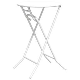 Berkfield Home Folding Garden Table White √ò50x72 cm Steel - Size: 50x72 cm - thumbnail 7