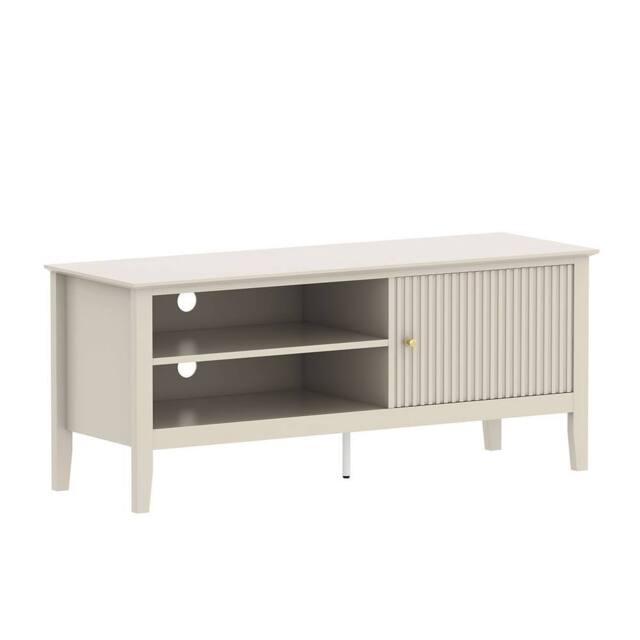 Melody Maison Large Taupe Wooden Tv Cabinet - Hales Taupe Range in Beige - image 1