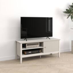 Melody Maison Large Taupe Wooden Tv Cabinet - Hales Taupe Range in Beige - thumbnail 4