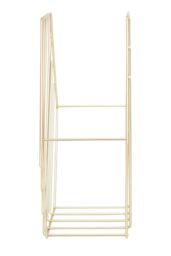 Orsina Functional Hexagonal Basket, Stylish Wireframe Basket For Kitchen, High Quality Contemporary Basket in Gold - thumbnail 3