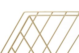 Orsina Functional Hexagonal Basket, Stylish Wireframe Basket For Kitchen, High Quality Contemporary Basket in Gold - thumbnail 4