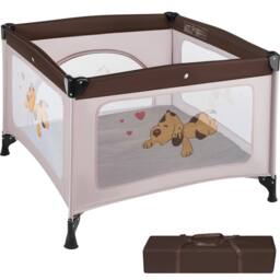 tectake Playpen Tommy Junior in Brown - Size: Large - thumbnail 1