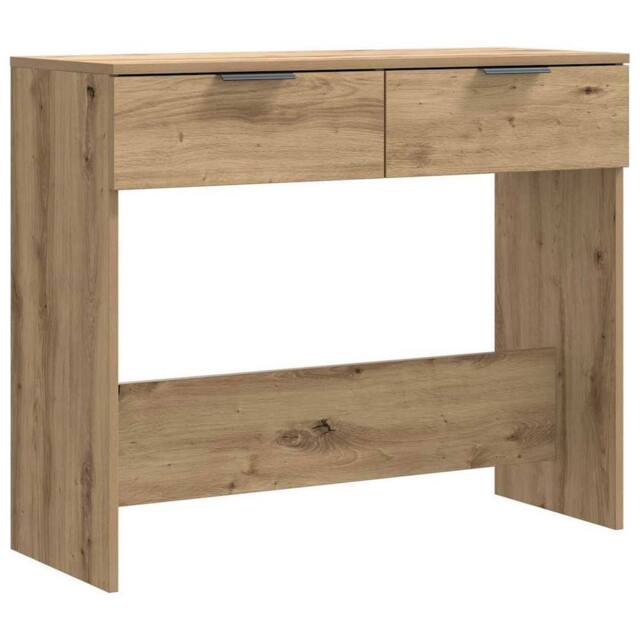 Berkfield Home Console Table Artisan Oak 90x36x75 cm Engineered Wood in Brown - Size: 90 x 36 x 75 cm - image 1
