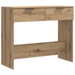 Berkfield Home Console Table Artisan Oak 90x36x75 cm Engineered Wood in Brown - Size: 90 x 36 x 75 cm