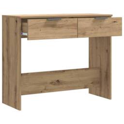 Berkfield Home Console Table Artisan Oak 90x36x75 cm Engineered Wood in Brown - Size: 90 x 36 x 75 cm - thumbnail 4