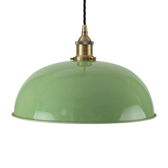 SE Home Mint Green Worcester Pendant Light - Antique Brass - Black Twisted - image 1