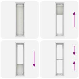 Berkfield Home Pleated Blind Light Grey 40x200 cm Fabric Width 39.4 cm Polyester - thumbnail 7