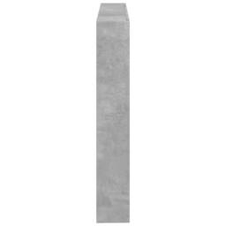 Berkfield Home Headboard Cabinet with LED Concrete Grey 140x17x102 cm - Size: 140 x 17 x 102 cm - thumbnail 7