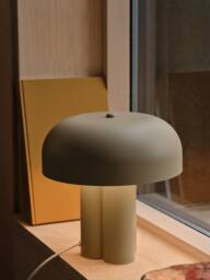 Nordlux Sandro Table Lamp Brown Metal Livingroom E27 Switch - thumbnail 2