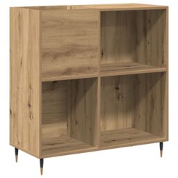Berkfield Home Record Cabinet Old Wood 84, 5x38x89 cm Engineered Wood in Brown - Size: 5 x 38 x 89 cm - thumbnail 2