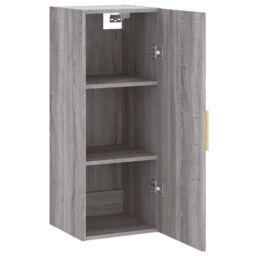 Berkfield Home Wall Mounted Cabinet Grey Sonoma 34.5x34x90 cm - thumbnail 6