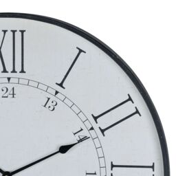 Love Lace Large Embossed Station Clock in White - thumbnail 2