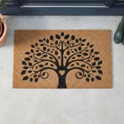 Garden Greatness Tree Of Life Printed Coir Doormat - Size: 45 cm x 75 cm