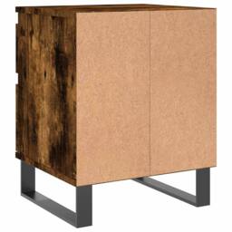 Berkfield Home Modern Bedside Cabinet Smoked Oak 40x35x50 cm Engineered Wood in Brown - Size: 40 x 35 x 50 cm - thumbnail 8