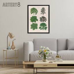 "Artery8 Kales & Brussel Sprouts Ernst Benary Framed Canvas Wall Art Print in White - Size: W24"" x H32""" - thumbnail 3