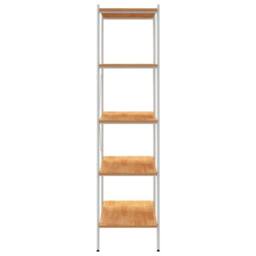 Berkfield Home 5-Tier Shelving Unit White & Oak 80x40x163 cm - Size: 80 x 40 x 163 cm - thumbnail 4