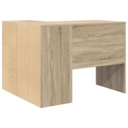 Berkfield Home Corner Desk Sonoma Oak 102x88x75 cm Engineered Wood in Pink - Size: 102 x 88 x 75 cm - thumbnail 8