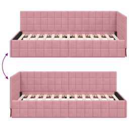 Berkfield Home Corner Desk Sonoma Oak 102x88x75 cm Engineered Wood in Pink - Size: 102 x 88 x 75 cm - thumbnail 9