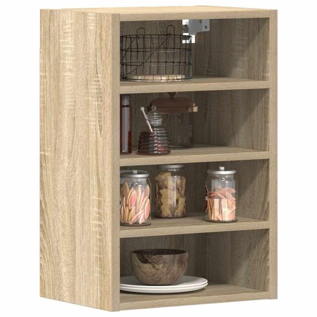 Berkfield Home Hanging Cabinet Sonoma Oak 40x29.5x60 cm Engineered Wood in Brown - image 1