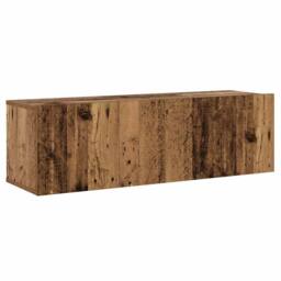 Berkfield Home Wall Mounted TV cabinets 3 pcs Old Wood Engineered Wood in Brown - thumbnail 6