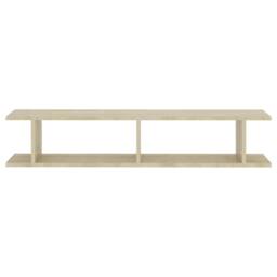 Berkfield Home Wall Shelf 2 pcs Sonoma Oak 105x18x20 cm Engineered Wood in Light Tan - Size: 105 x 18 x 20 cm - thumbnail 5