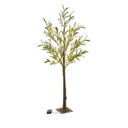 Kelvenix 4 Ft 150 LED Solar Powered Olive Tree in Green - Size: 0.6m2 - thumbnail 4