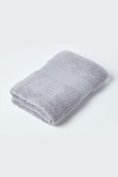 Homescapes Zero Twist Supima Cotton Towel in Grey - thumbnail 5