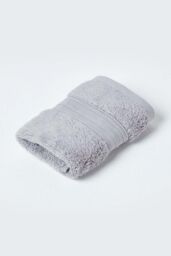 Homescapes Zero Twist Supima Cotton Towel in Grey - thumbnail 2