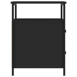 Berkfield Home Bedside Cabinets 2 pcs Black 44x45x60 cm Engineered Wood - Size: 44 x 45 x 60 cm - thumbnail 7