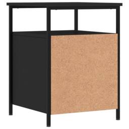 Berkfield Home Bedside Cabinets 2 pcs Black 44x45x60 cm Engineered Wood - Size: 44 x 45 x 60 cm - thumbnail 8