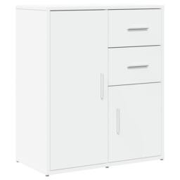 Berkfield Home Sideboards 2 pcs White 60x31x70 cm Engineered Wood - Size: 60 x 31 x 70 cm - thumbnail 4