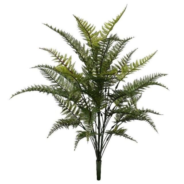 Leaf 78cm Fire Retardant Artificial Fern Foliage Branch in Green - image 1