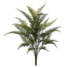 Leaf 78cm Fire Retardant Artificial Fern Foliage Branch in Green - thumbnail 1