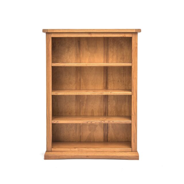 Cabinet Bits Bookcase with plinth 120x90x25cm in Light Brown - Size: 120 x 90 x 25 cm