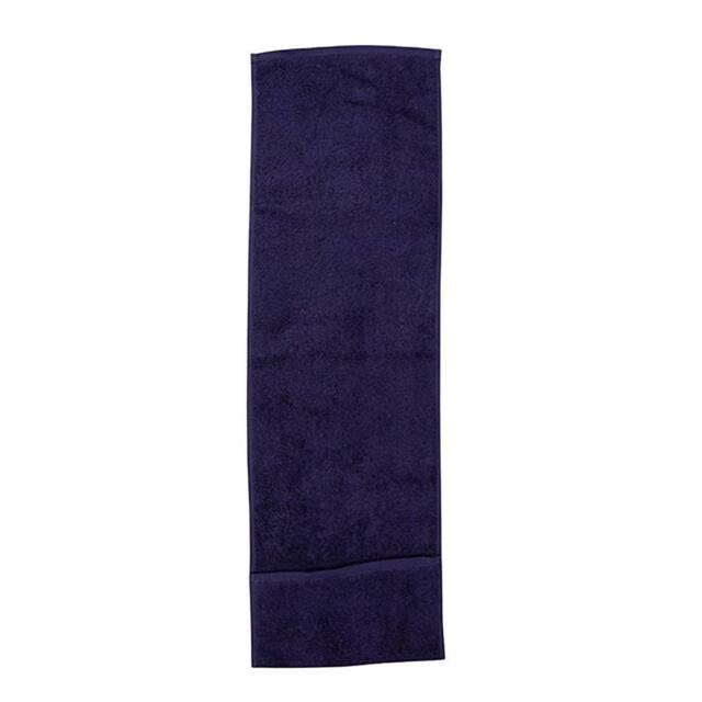 Towel City Pocket Gym Towel in Navy - image 1