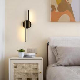 COMELY Indoor Wall Lights, 16W LED Wall Lights Parallel Design, 3000K, Black - thumbnail 2