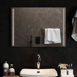 Berkfield Home LED Bathroom Mirror 70x50 cm in Clear - thumbnail 1