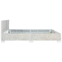 Berkfield Home Bed Frame Grey Natural Rattan 180x200 cm Super King - thumbnail 4
