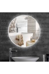Living and Home Nordic Round Wall Mirror in Natural - thumbnail 6