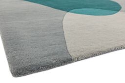 The Rug Shop UK Teal Handmade Modern Abstract Easy To Clean Area Rug - Size: 160 cm x 230 cm - thumbnail 4