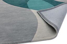 The Rug Shop UK Teal Handmade Modern Abstract Easy To Clean Area Rug - Size: 160 cm x 230 cm - thumbnail 6