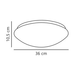 Nordlux Modern Indoor Ceiling Light Intergrated LED Metal Weatherproof, IP44 in White - thumbnail 2
