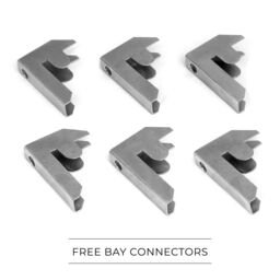 Monstershop 3 x E-Rax Galvanised Racking in Silver - thumbnail 2