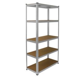 Monstershop 3 x E-Rax Galvanised Racking in Silver - thumbnail 4