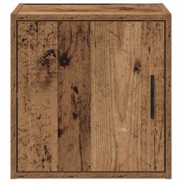 Berkfield Home Garage Wall Cabinets 2 pcs Old Wood Engineered Wood in Brown - thumbnail 6