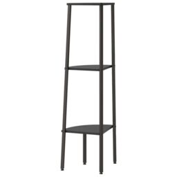 Berkfield Home 3-Tier Corner Shelf Black 45.5x31.5x120 cm - thumbnail 5