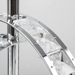 EONLION Table Lamp Base Bedroom Reading Light Modern Jewel Hoop Light in Clear - thumbnail 3
