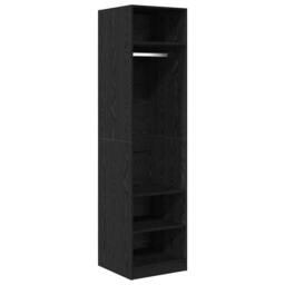 Berkfield Home Wardrobe with Shelf Black oak 50 x 50 x 200 cm Engineered wood - thumbnail 1